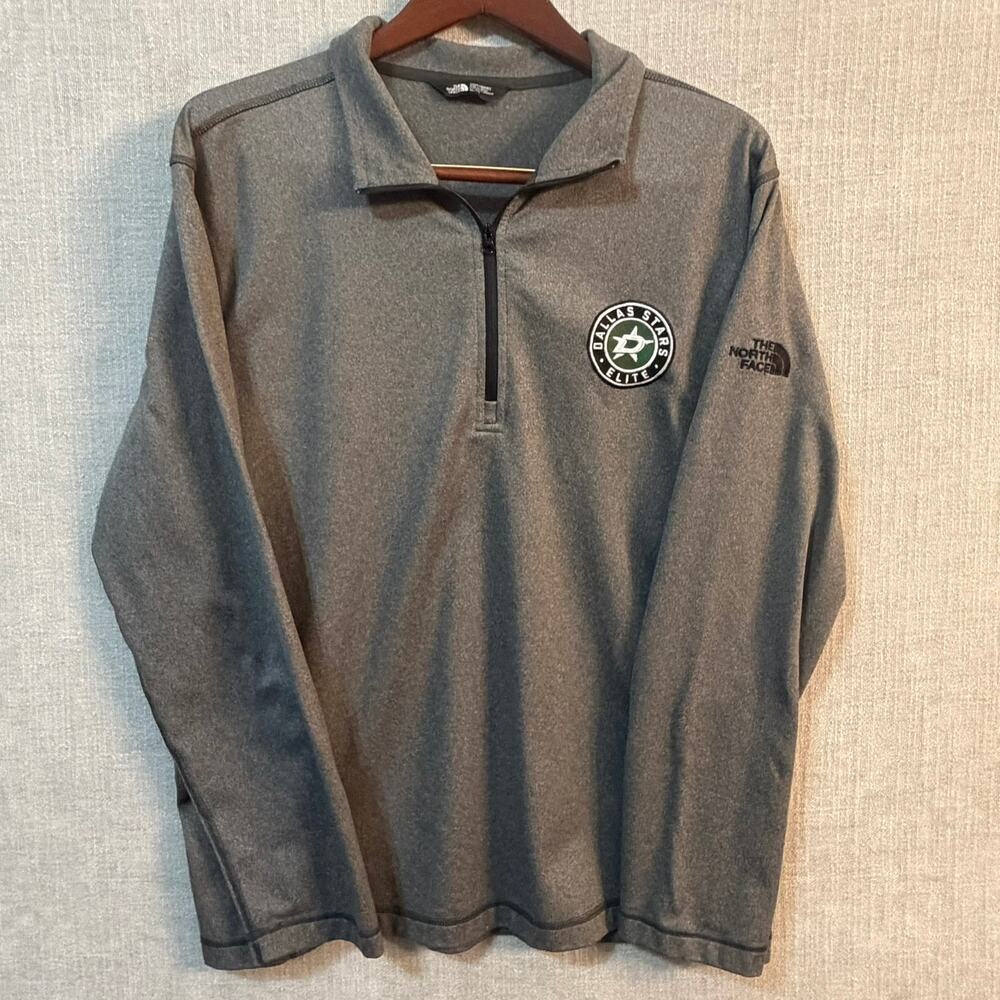 North Face Dallas Stars Branded 1/4 Zip Pull Over Mens XL Jacket